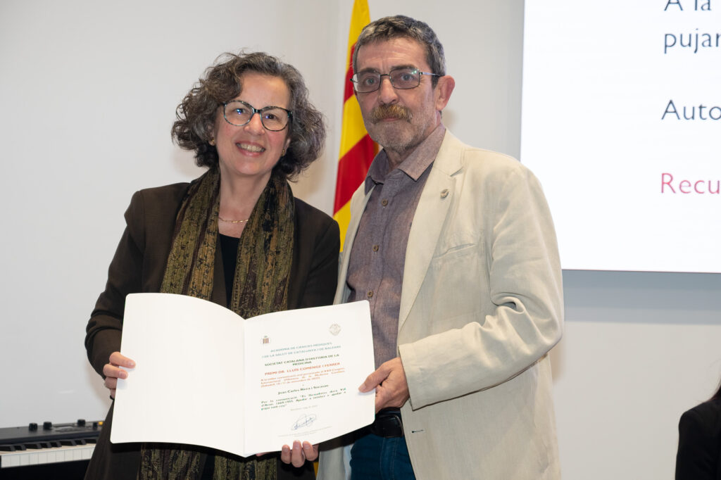 Joan Carles Riera, premiat pera Societat Catalana d'Istòria dera Medecina